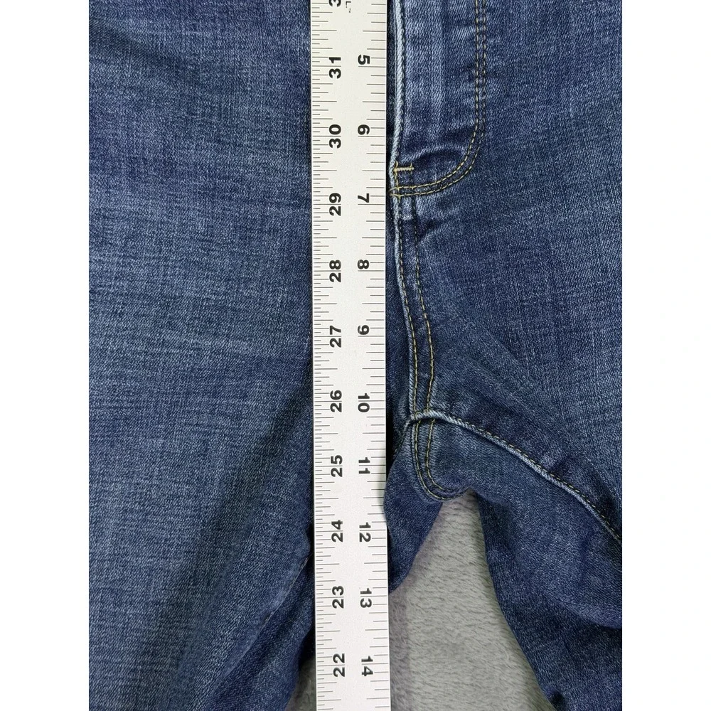 NYDJ Jeans Womens 12 Blue Medium Wash Marilyn Straight‎ High Rise Lift Tuck